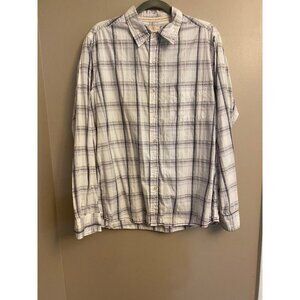 Red Camel Men’s Large Plaid Shirt Button Down Long Sleeves Casual